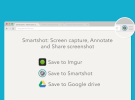 Smartshot nos permite obtener capturas de pantalla, escribir y dibujar sobre ellas