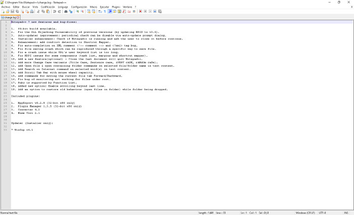 Notepad++ llega a la versión 7.0 y ahora es más seguro