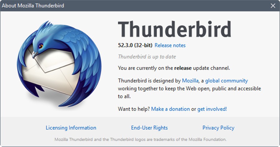 Disponible Thunderbird 52.3.0