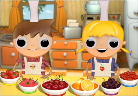 Dibujos animados: Telmo y Tula, pequeños cocineros