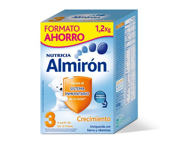 Almirón 3, nueva fórmula mejorada para niños de 1 a 2 años