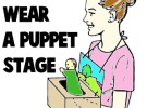 Manualidades infantiles: Teatro de marionetas portátil