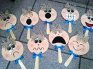 Manualidades para niños: Marionetas con emociones
