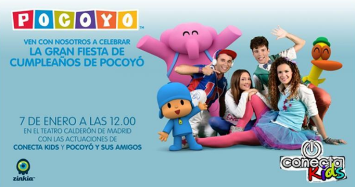 Pocoyó celebra su cumpleaños en el Teatro Calderón de Madrid