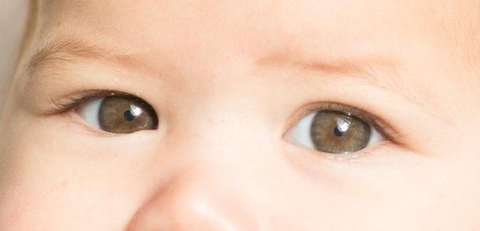 ojos del bebé