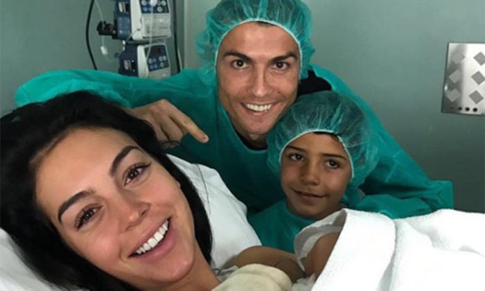 Cristiano Ronaldo e hijos